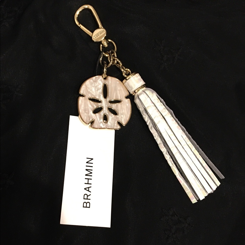 Brahmin Sand Dollar Tassel Milk